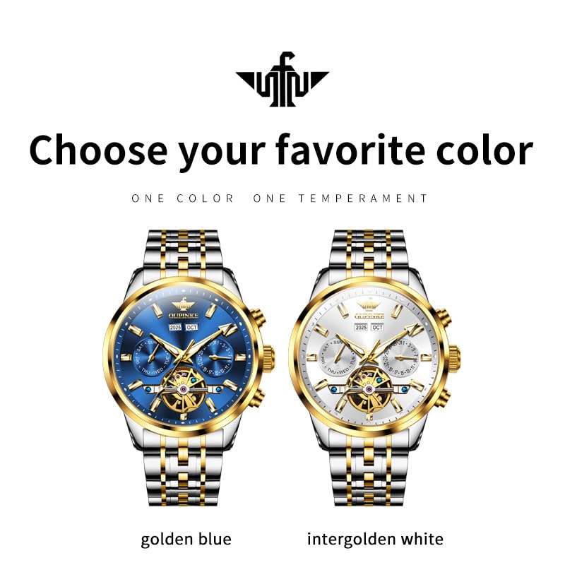 OLEVS Mens Watches Stylish Chronograph Waterproof Luminous Silicon Strap Multifunction Watches for Men Business White Men Wrist Watch