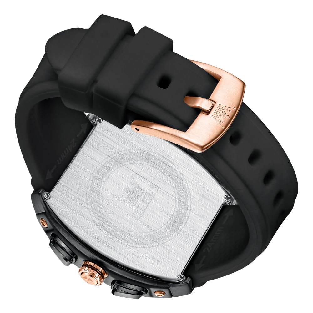 OLEVS Mens Watches Stylish Chronograph Waterproof Luminous Silicon Strap Multifunction Watches for Men Business White Men Wrist Watch