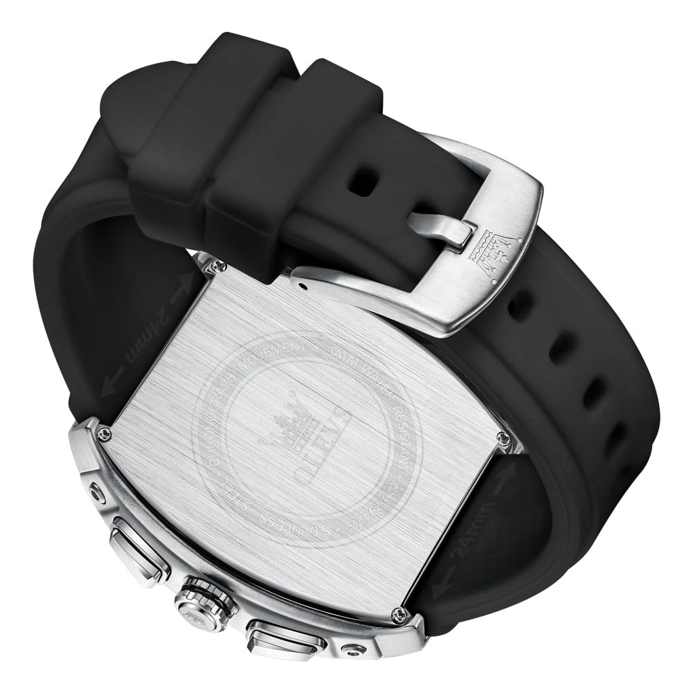 OLEVS Mens Watches Stylish Chronograph Waterproof Luminous Silicon Strap Multifunction Watches for Men Business White Men Wrist Watch