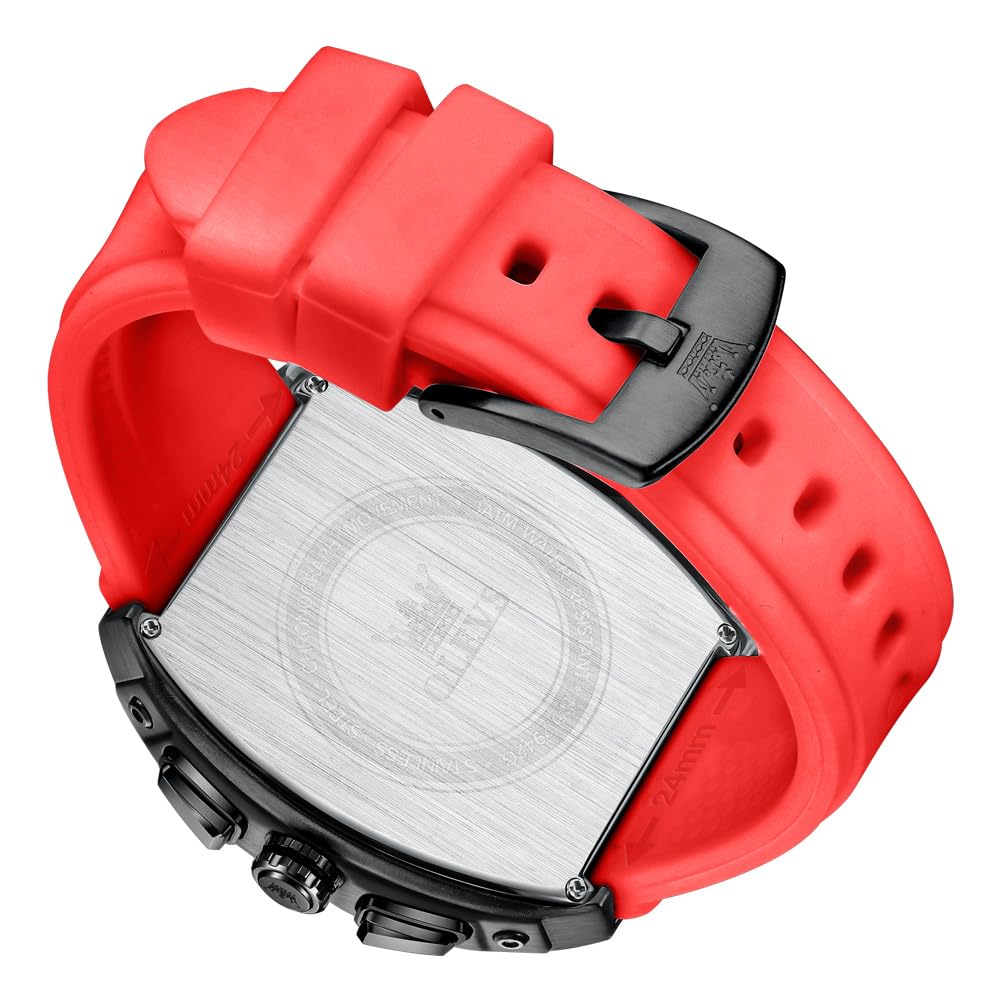 OLEVS Mens Watches Stylish Chronograph Waterproof Luminous Silicon Strap Multifunction Watches for Men Business White Men Wrist Watch